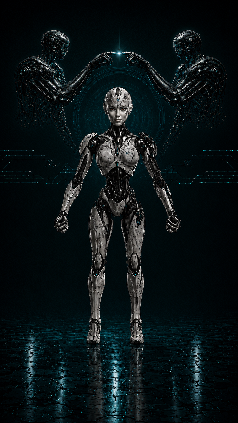 DESIRE Guardian with two robotic creators