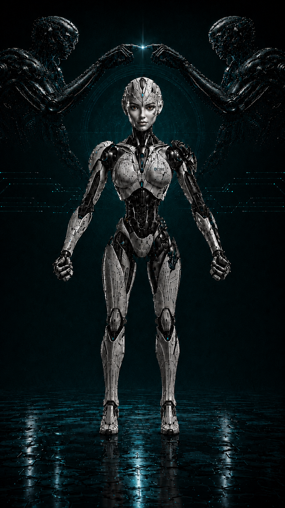 DESIRE Guardian with two robotic creators
